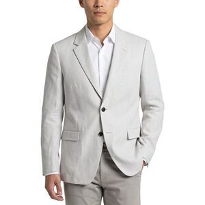 Theory Mens Chambers Linen Blazer, Grey